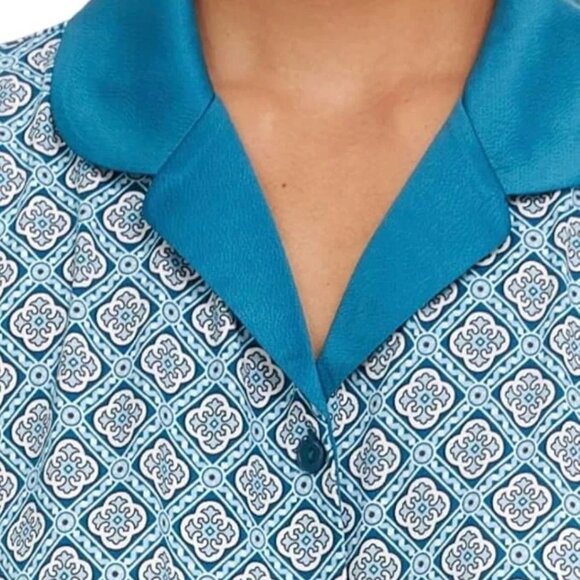 NWT - FN By Flora Nikrooz Women's 2 Pieces Soft Notch Collar Pajama Set – Size M - Picture 4 of 7